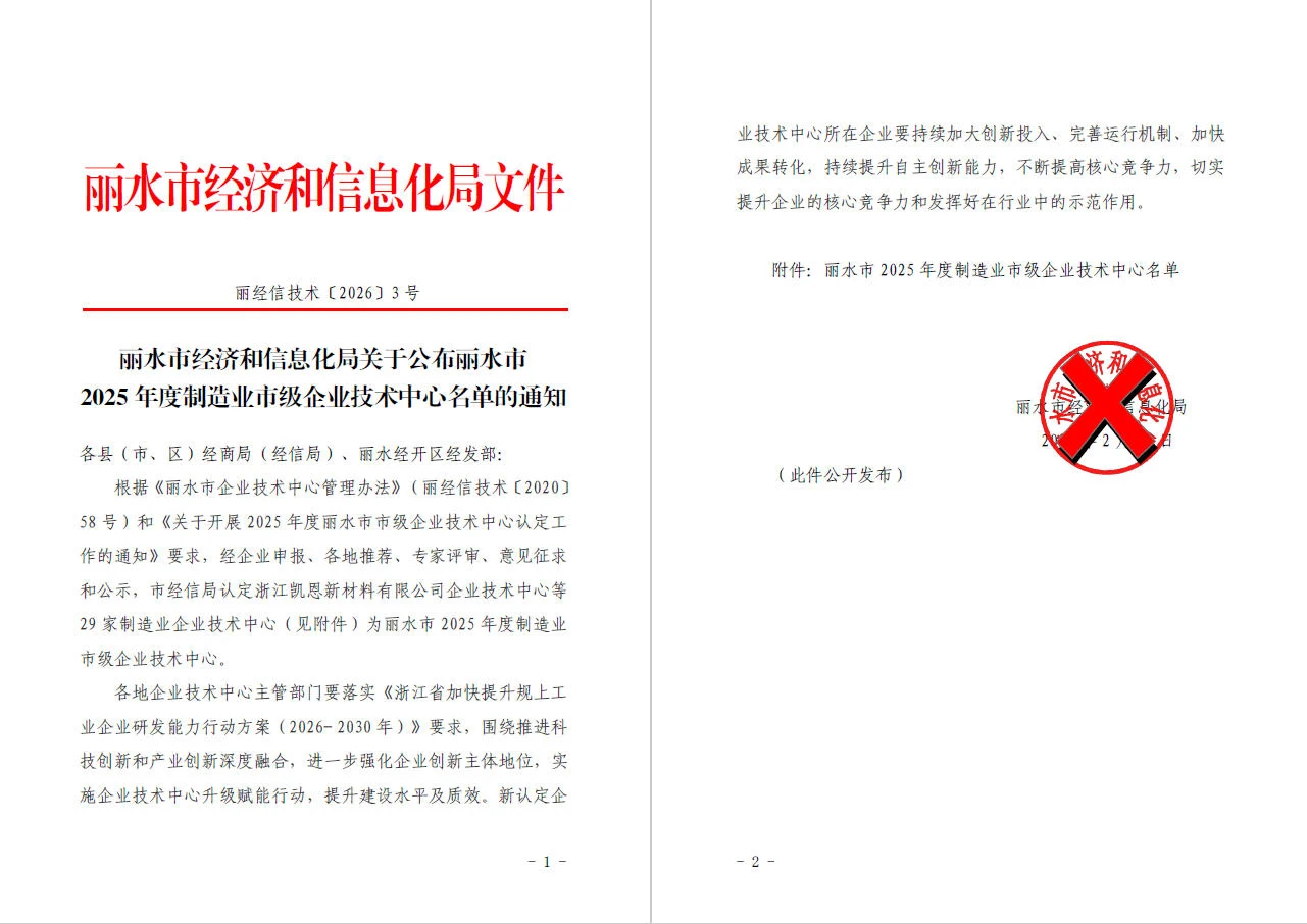 喜讯|再攀高峰！高电科技获评“丽水市 2025 年度制造业市级企业技术中心”